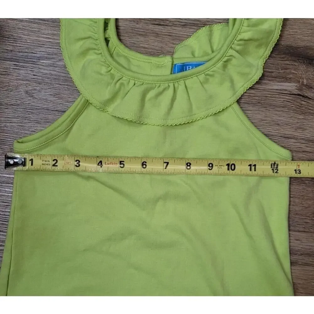 Green J. Bailey Ruffled Tee‎ Girl's Size 8